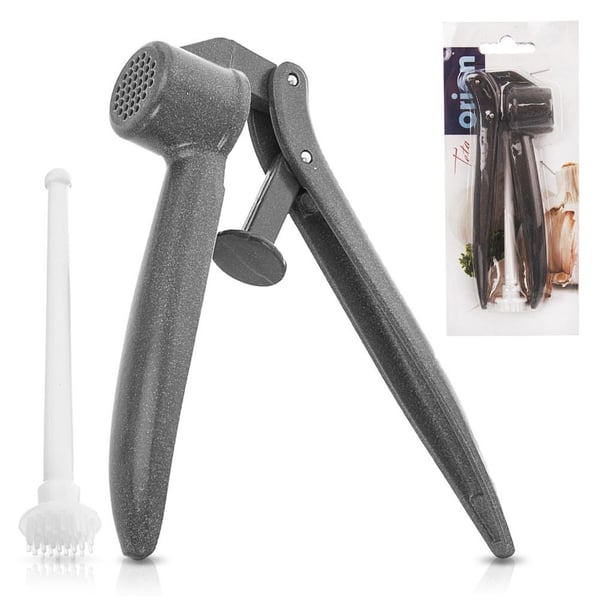 Alumiininen valkosipulipuristin puhdistimella 15,5 cm 2 kpl