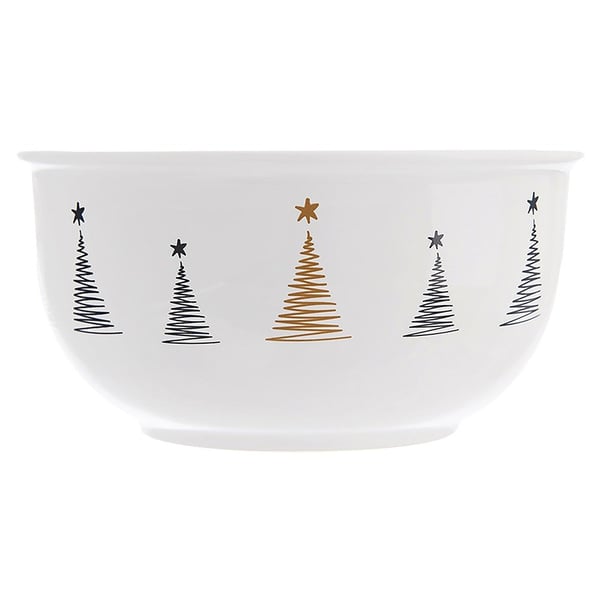 Julporslinsskål julgran 13,5 cm, 560 ml