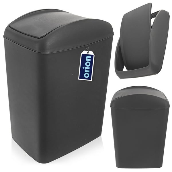 Muovinen harmaa roskakori 40 l