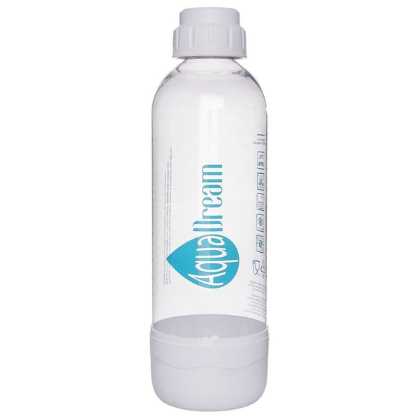 Valkoinen vesipullo sodakoneelle AQUADREAM 1,1 l