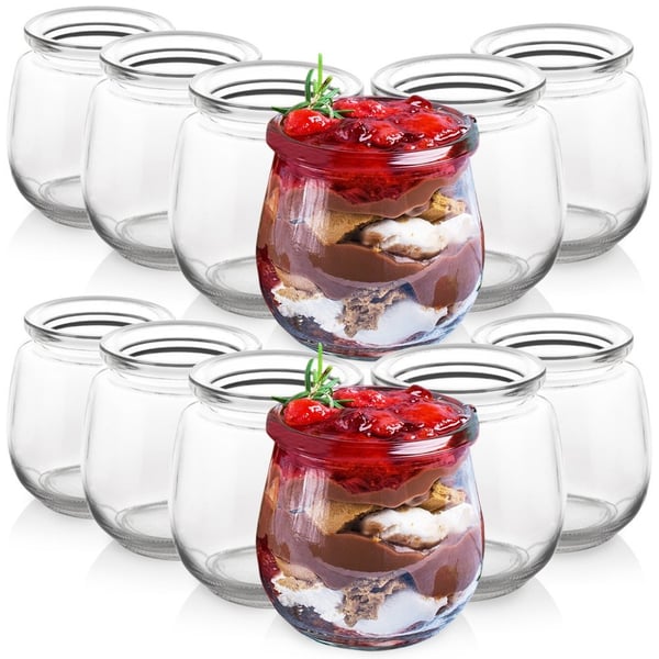Jogurtti- ja jälkiruokapurkki 300 ml 12 kpl.