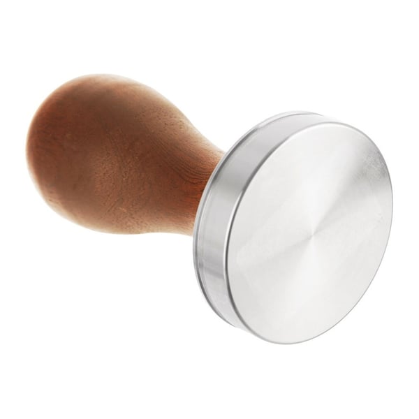 Kaffetamper i stål og træ 5x9,5 cm