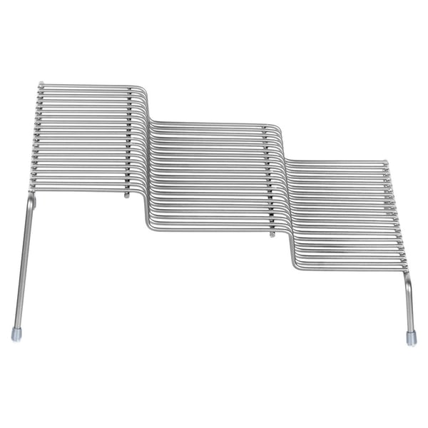 Grå metal køkkenhylde 3-etagers 28x26x11 cm