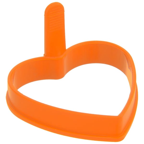 Orange silikone hjerteform til æg