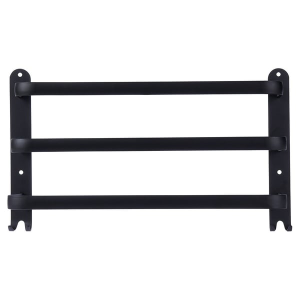 Håndklædestang i aluminium sort 40 cm