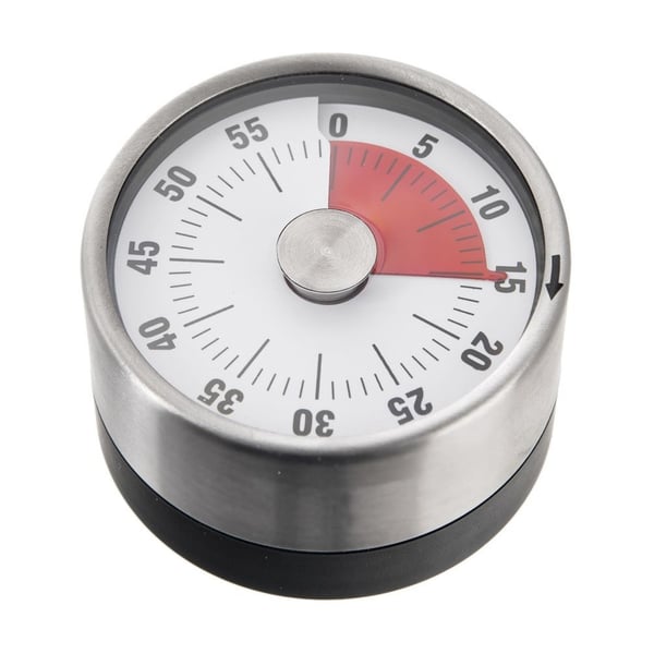 Køkken timer med magnet analog 6 cm