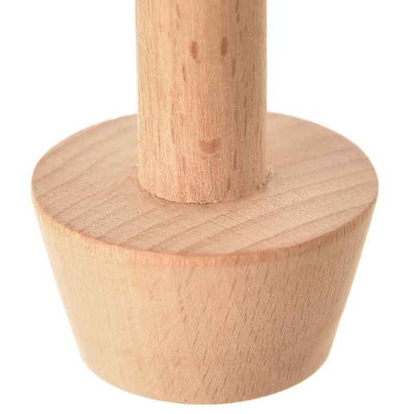 Dobbeltsidet træ tartelet tamper 4/5,5 cm