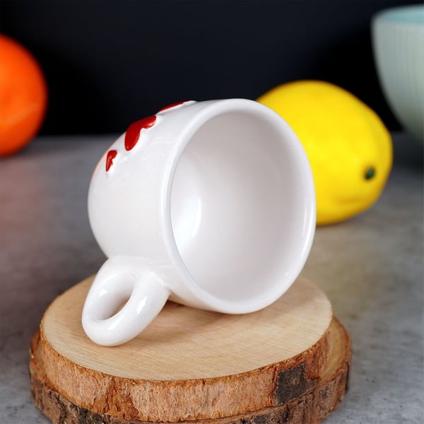 Keramisk hjerteformet espressokrus 80 ml