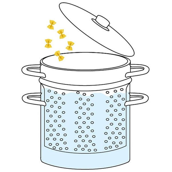 Stålindsats til pasta kogning ANETT 24 cm, 8 l