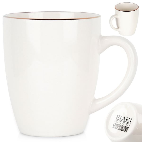 Hvid porcelænskrus 200 ml