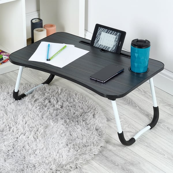 Foldbart morgenbord til laptop og tablet til seng 61,5x40x26 cm