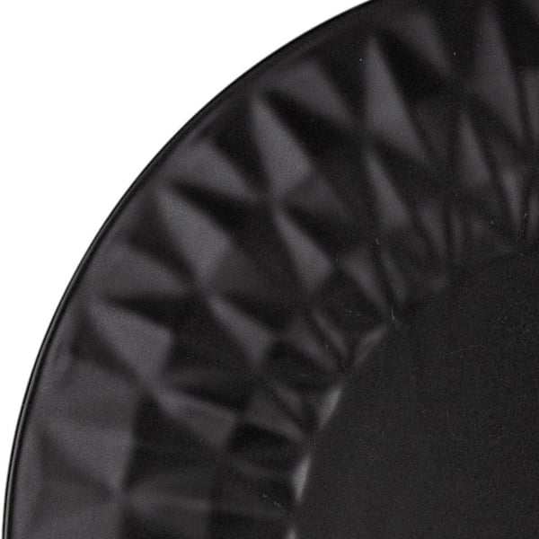 Sort keramisk desserttallerken SOHO 20 cm