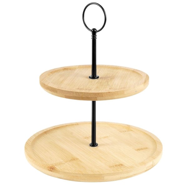 Bambu tarjotin kaksitasoinen 24 cm