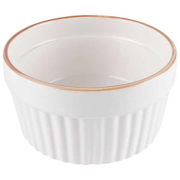 Uuninastiat posliiniset valkoiset 9 cm, 170 ml 2 kpl