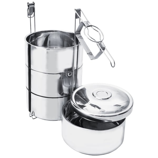 Termisk stål madkasse 4-niveaus 4x900 ml
