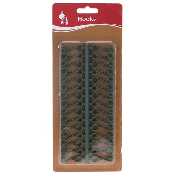 Koukkuriipukset palloille, vihreät, 3,5 cm, 60 kpl.
