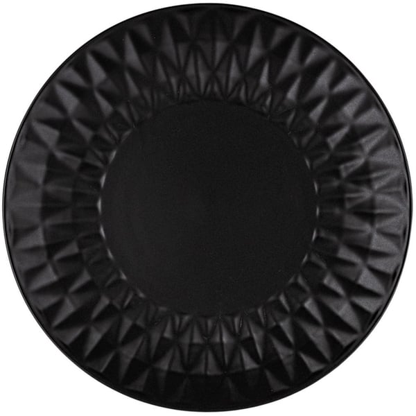 Sort keramisk desserttallerken SOHO 20 cm