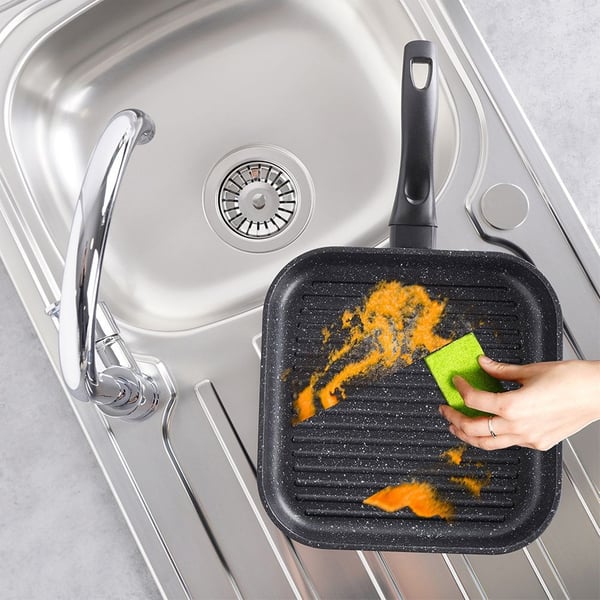 Grillpanna granit kvadratisk GRANDE 26x26 cm
