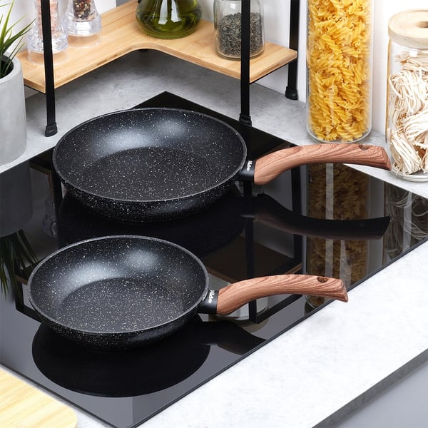 BLACK&WOOD granit stegepandesæt 20/24 cm 2 stk.