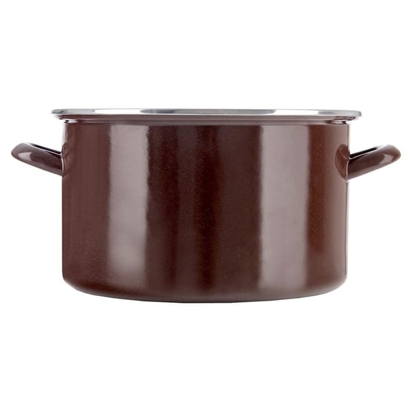 Emaljeret gryde brun 30 cm, 10 liter