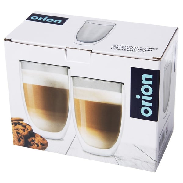 Dubbelväggiga termoglas för latte DOUBLE 460 ml 2 st