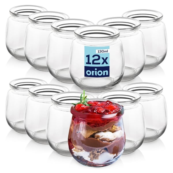 Jogurtti- ja jälkiruokapurkki 130 ml 12 kpl