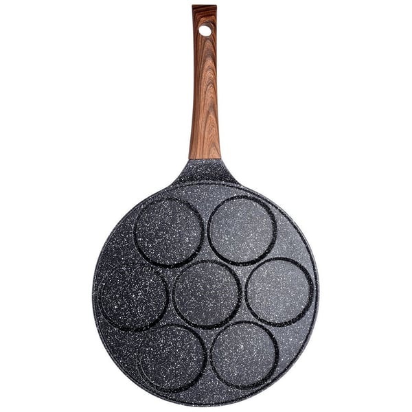 Pande til æg granit 7 huller BLACK&WOOD 26 cm