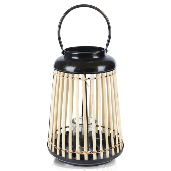 Bambus lanterne til lys 33 cm