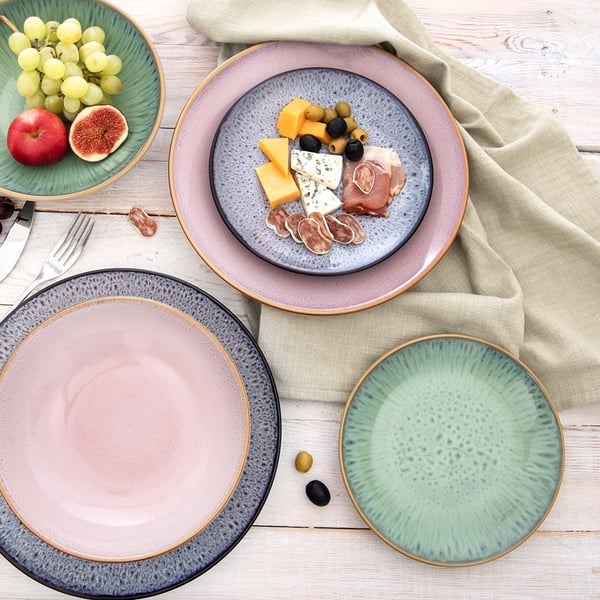 Keraaminen vihreä desserttilautanen GLAZE 20,5 cm