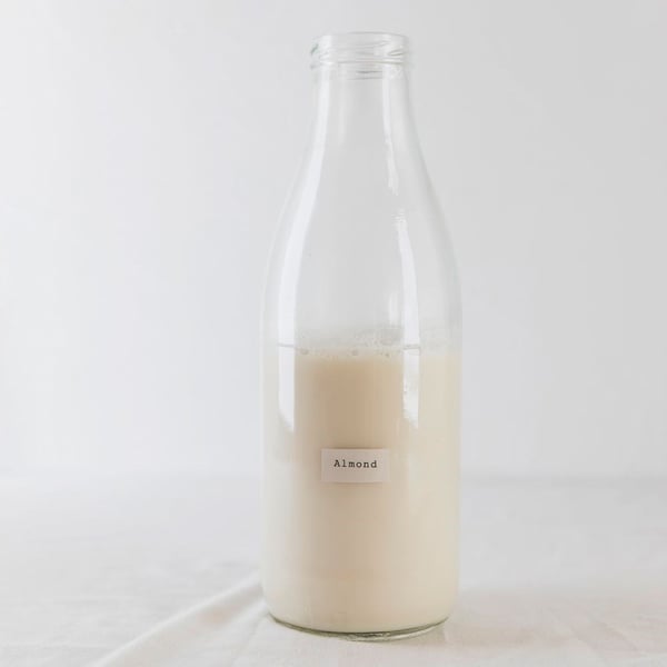 Glasflaska för mjölk 1 l