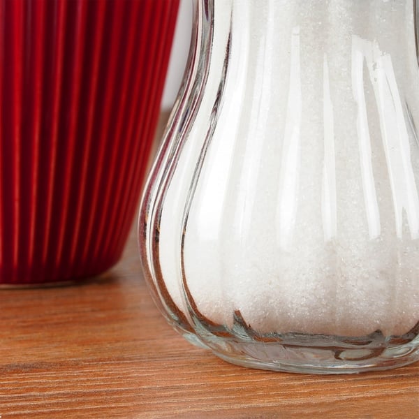Glas sukkerskål med dispenser 190 ml