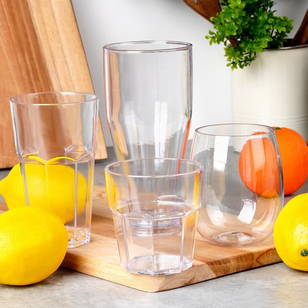 Okrossbart plastglas 370 ml