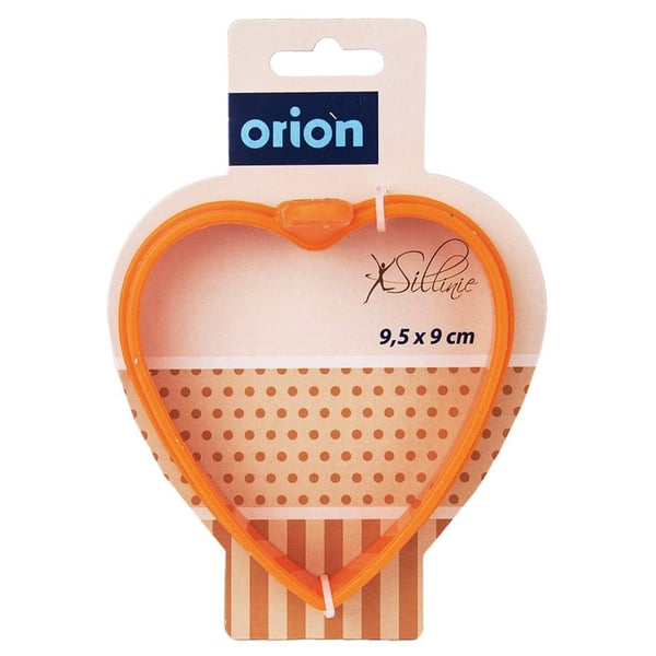 Orange silikone hjerteform til æg