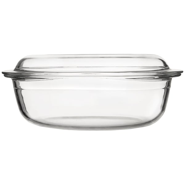 Ovnfast glasfad med låg 33x20x13 cm, 3 l