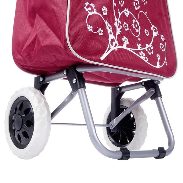 ostoskärryt ostoslaukulla bordeaux 30 l