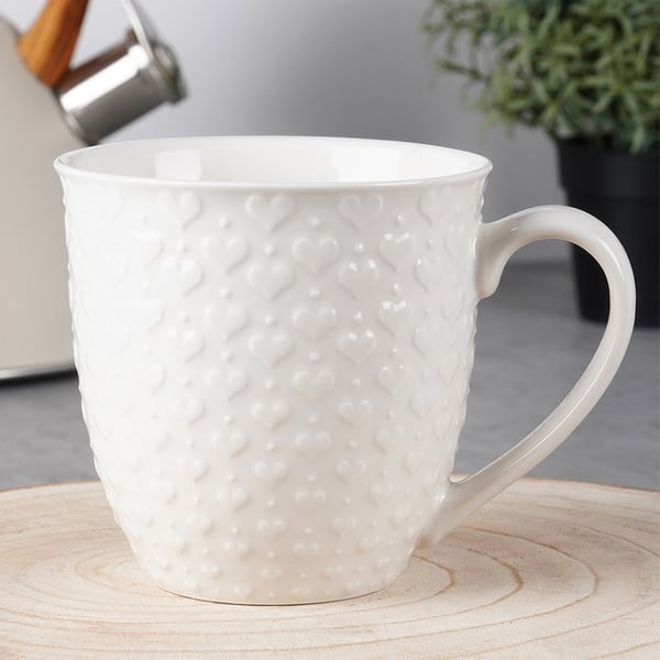 Keraaminen muki sydämillä 580 ml