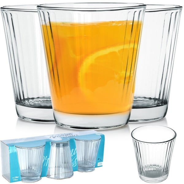 Glas 220 ml 3 st