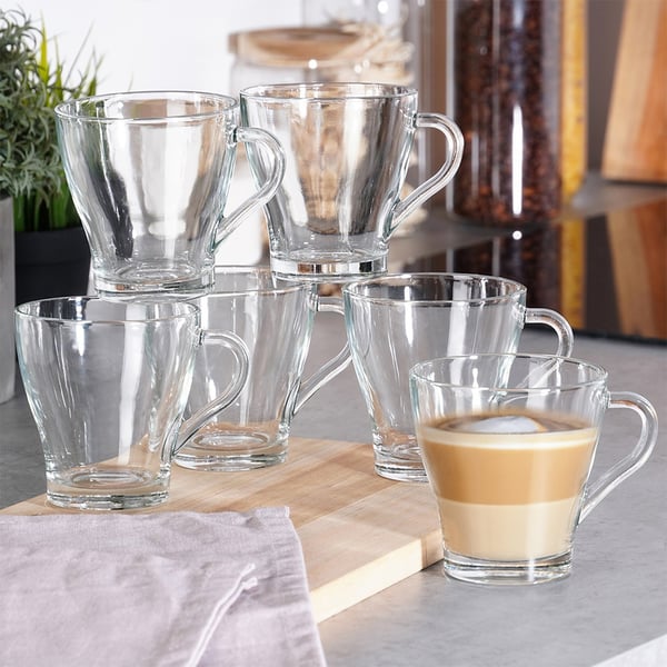 Kaffe- og teglas med kande og infuser 250 ml / 1,5 l, 7 stk.