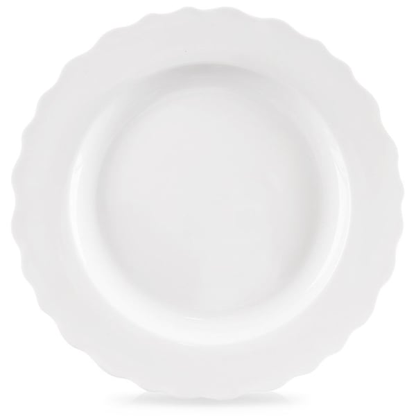 Flad porcelæns spisetallerken MONA 24,5 cm
