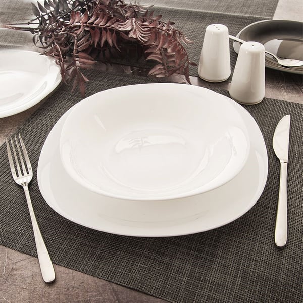 Glas middagsservice LUNA 18 dele