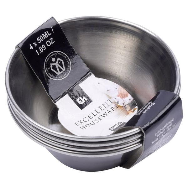 Kastikedippikulho teräksinen 6 cm, 40 ml 4 kpl