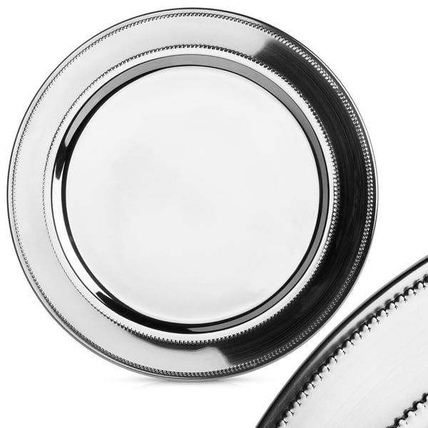 Silverfärgad stålunderplatta