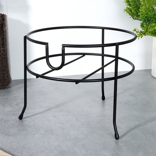 Metalstativ til krukke med kran, sort, 23 cm