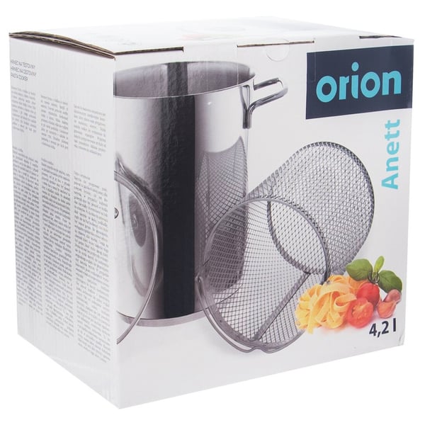 Sparris- och pastagryta i stål med sil och lock ANETT 16 cm, 4,2 l