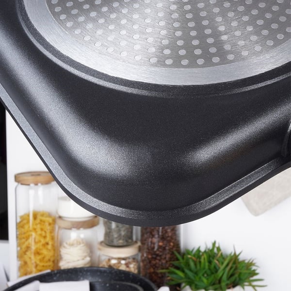 Grillpanna granit kvadratisk GRANDE 26x26 cm