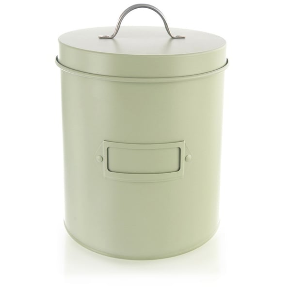 Opbevaringsbeholder metal grøn grønlig 3,3 l