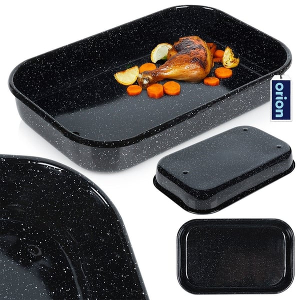 Rektangulär emaljerad stekpanna 6 l, 42x27x7 cm