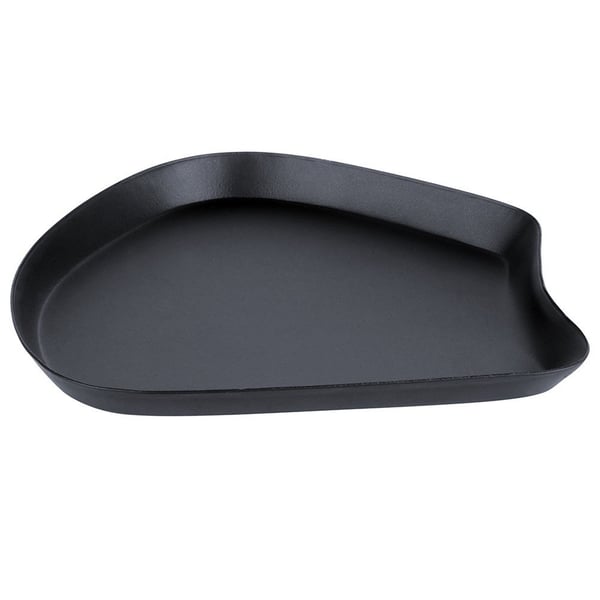 Stand til dekorative lyskompositioner, sort metal, 17x15,5 cm