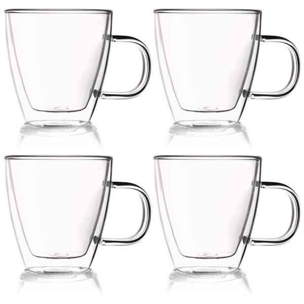Termisk glas med dobbeltvæg 180 ml 4 stk.