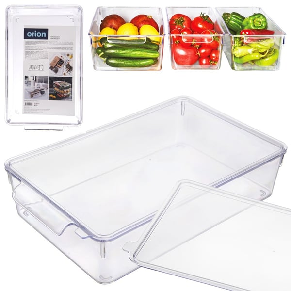 Organizer til køleskab med låg 32,5x20x7,5 cm